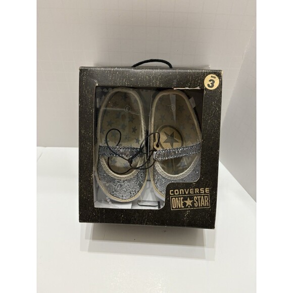 NEW Converse One Star Crib Dance Shoes,‎ Soft Sole Size 3 (US) With Box - Picture 1 of 5